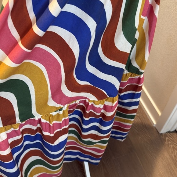 FARM Rio Long Dress Dance of Stripes Size S - Picture 6 of 10